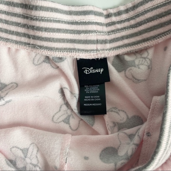Disney Minnie Mouse Pink/Grey Cozy 2pc Pajama/ Lounge Set - Picture 12 of 15